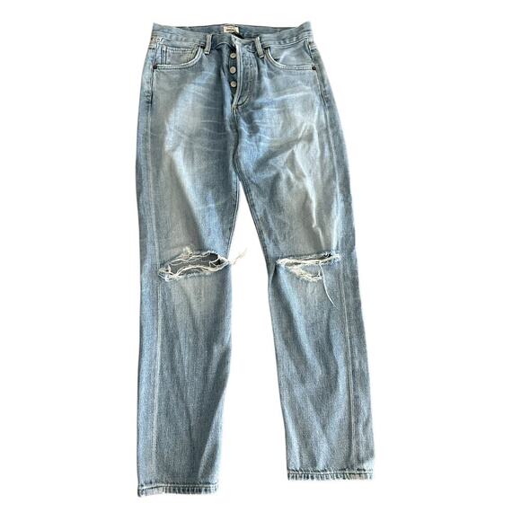 Citizens of Humanity Women's Blue Liya High Rise Classic Fit Crop Jeans Size 26 - Picture 1 of 8